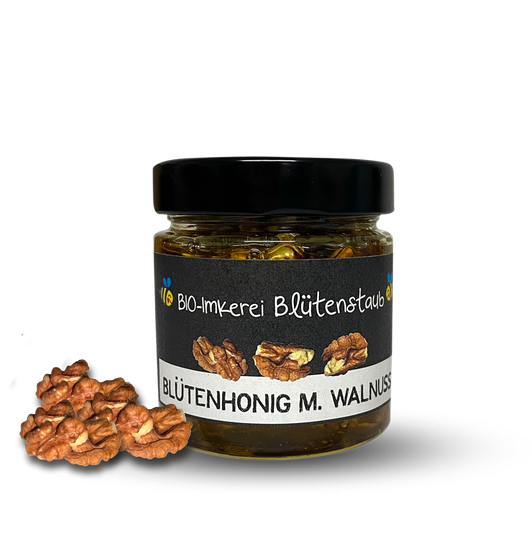 Bio Honig trifft Walnuss 130g von Bio-Imkerei Blütenstaub