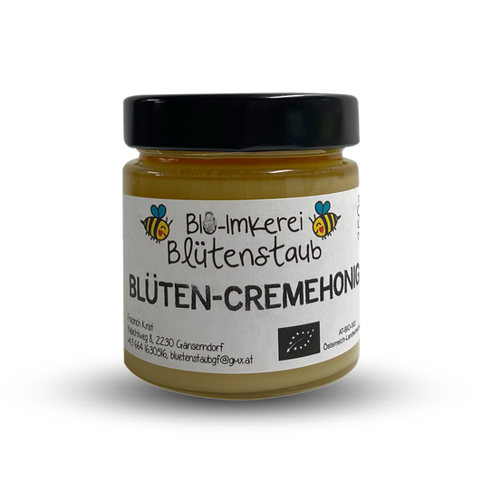 Bio Blütencremehonig 250g von Bio-Imkerei Blütenstaub