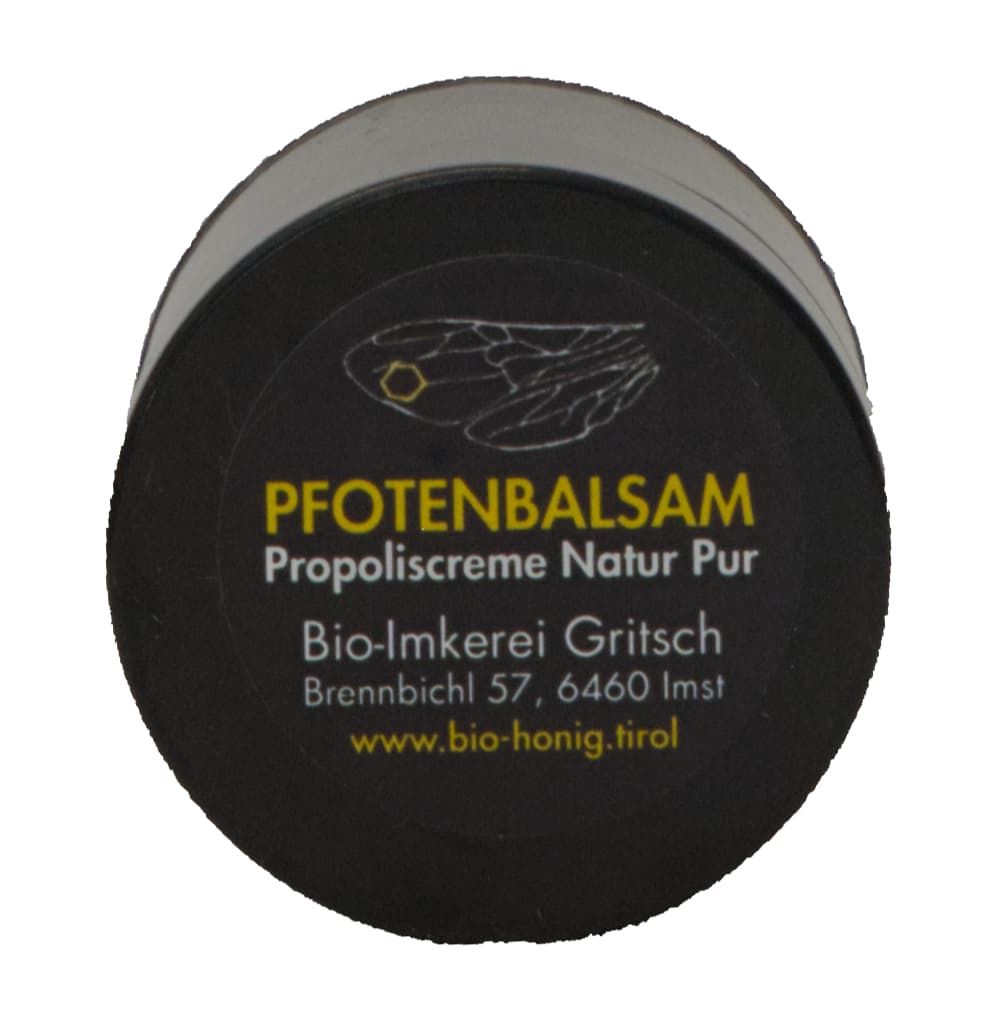 Pfotenbalsam Bio-Propoliscreme „Natur Pur“ 30ml von Bioimkerei Gritsch