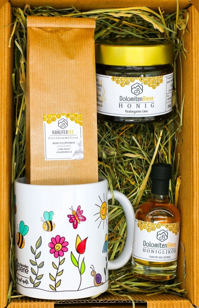 Geschenkbox "Kräutertee - Honigtraum" von Imkerei Dolomitenbiene