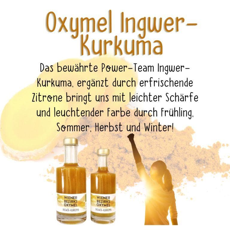 Wiener Bezirks Oxymel Ingwer-Kurkuma 200ml von Wiener Bezirksimkerei