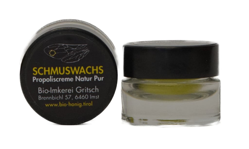 Schmuswachs Bio-Propoliscreme „Natur Pur“ 6g von Bioimkerei Gritsch