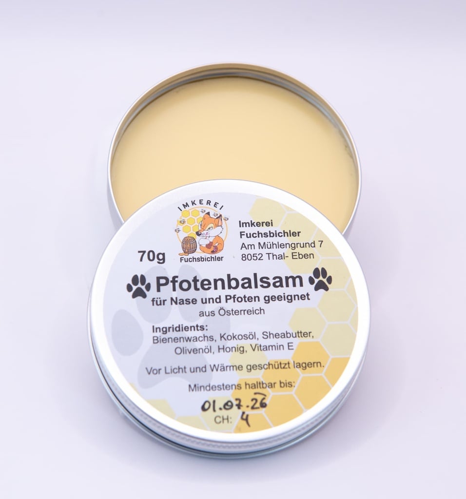 Pfotenbalsam 70g von Imkerei Fuchsbichler