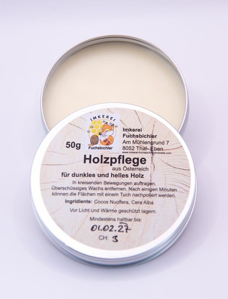 Holzpflege 50g von Imkerei Fuchsbichler