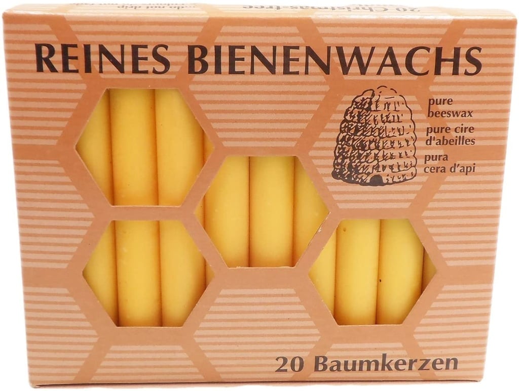 Bienenwachs Christbaumkerzen 20 Stück von Kerzenfarm