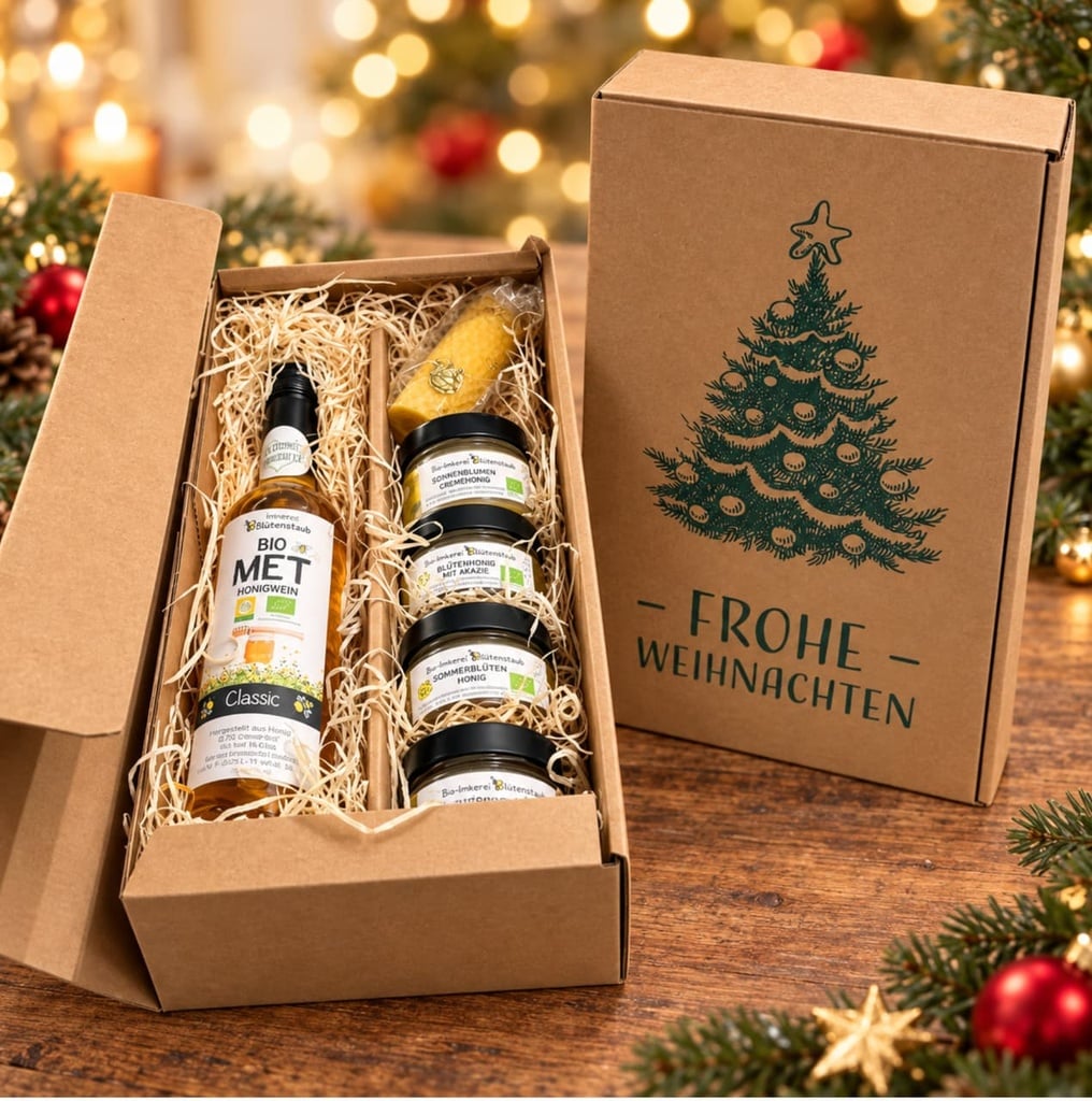 Genusskorb Bio Honig 1 von Bio-Imkerei Blütenstaub