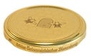 Honigglas neutral 0,425l für 500g inkl. TO82 Imkerbund Deckel Gold 6-Stk-Pkg von Müller Glas