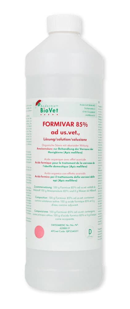 Formivar Ameisensäure 85% ad us. vet. Lösung 1.000ml von Andermatt BioVet