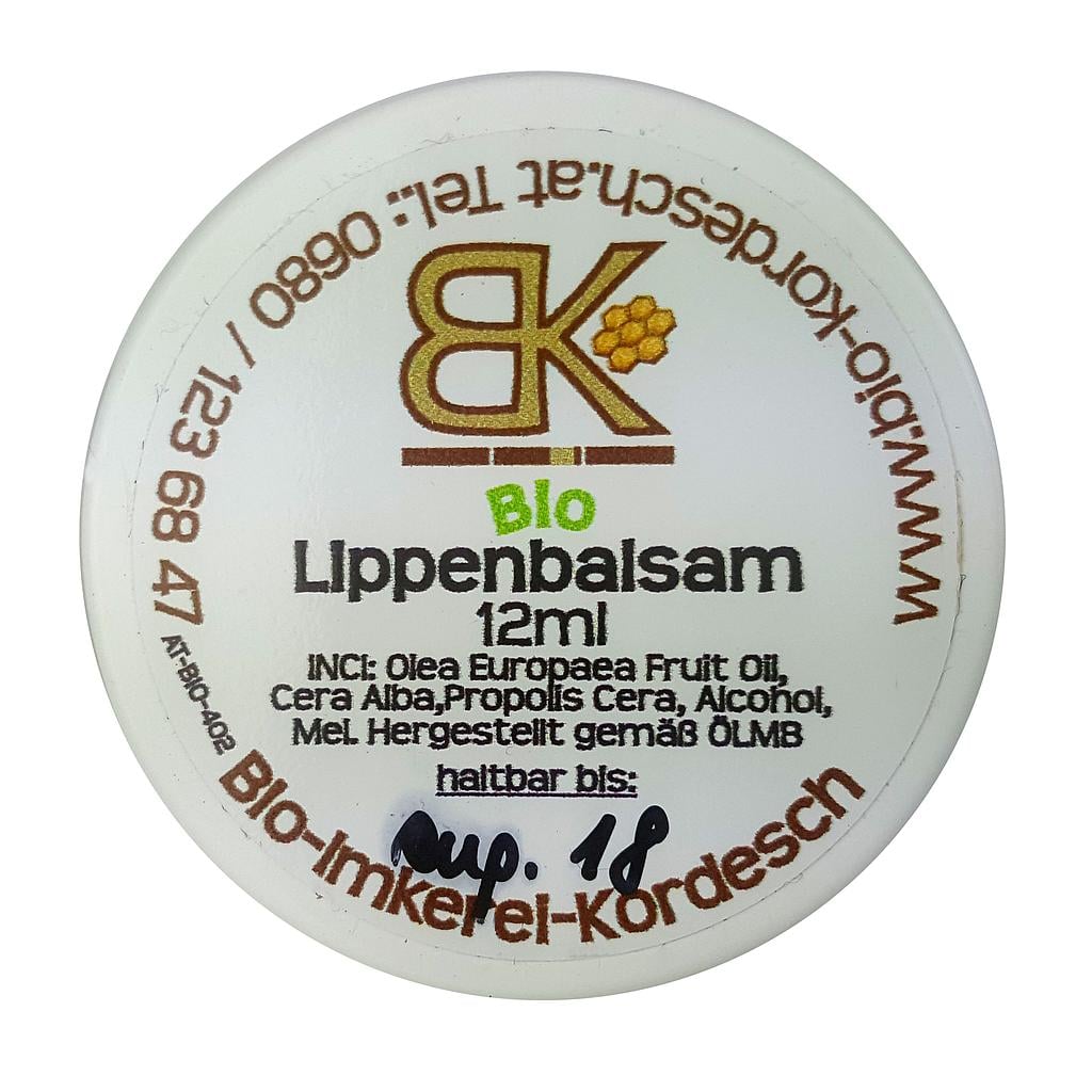 Bio Lippenbalsam 12ml von Bio-Imkerei Kordesch