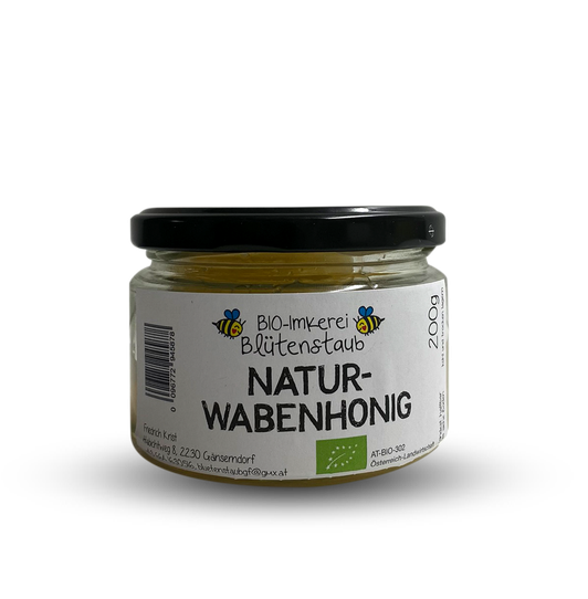 Bio Naturwabenhonig im Glas 200g von Bio-Imkerei Blütenstaub