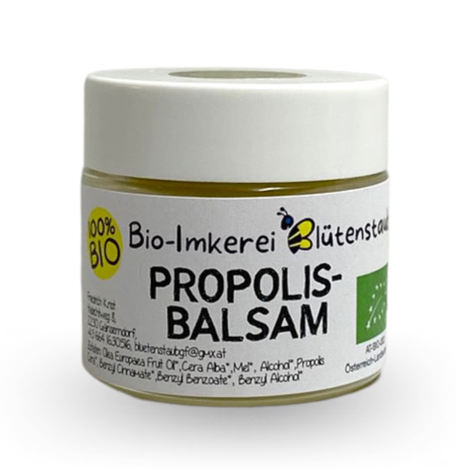 Bio Propolis Balsam im Glas 20g von Bio-Imkerei Blütenstaub