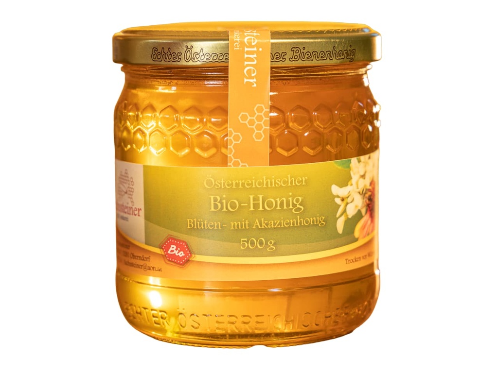 Bio Blüten- mit Akazienhonig 500g | Rund um die Biene