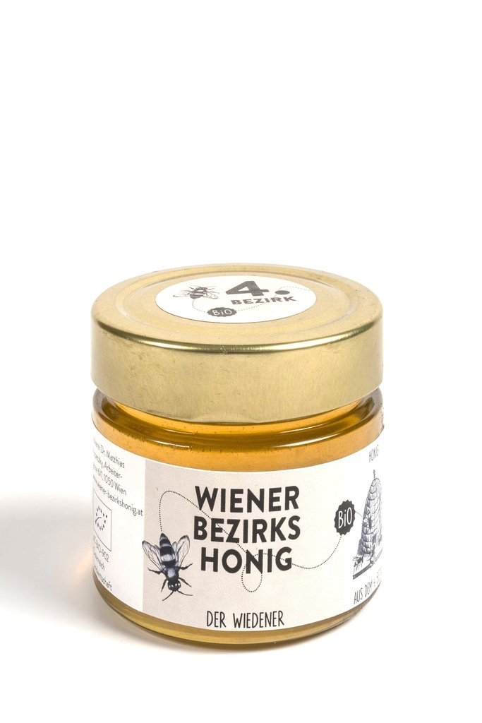 Wiener Bezirks Honig - 4. Bezirk Wien - Der Wiedener 220g von Wiener Bezirksimkerei