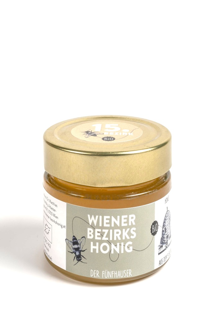 Wiener Bezirks Honig - 15. Bezirk Wien - Der Fünfhauser 220g von Wiener Bezirksimkerei