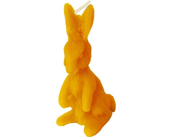 Bienenwachskerze Osterhase von Ferdi's Imkerei