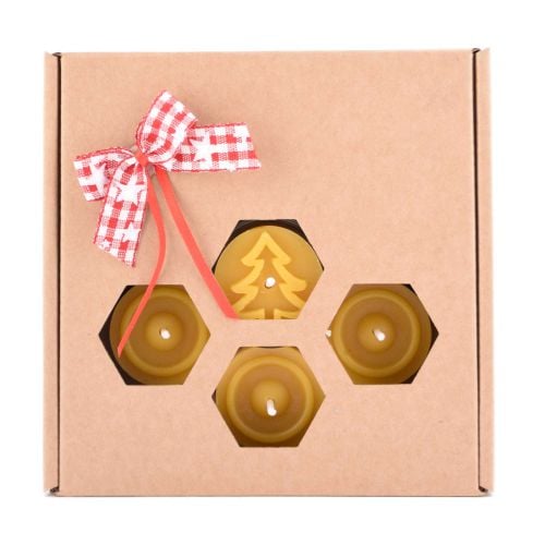 Geschenkbox Teelichter von Bio-Imkerei Fuchssteiner