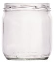 Honigglas neutral 0,425l für 500g inkl. TO82 Imkerbund Deckel Gold 6-Stk-Pkg von Müller Glas
