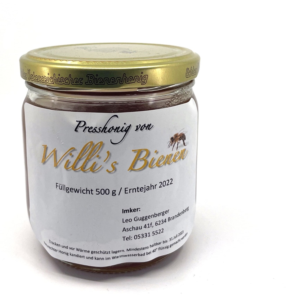 Presshonig 500g von Willi's Bienen