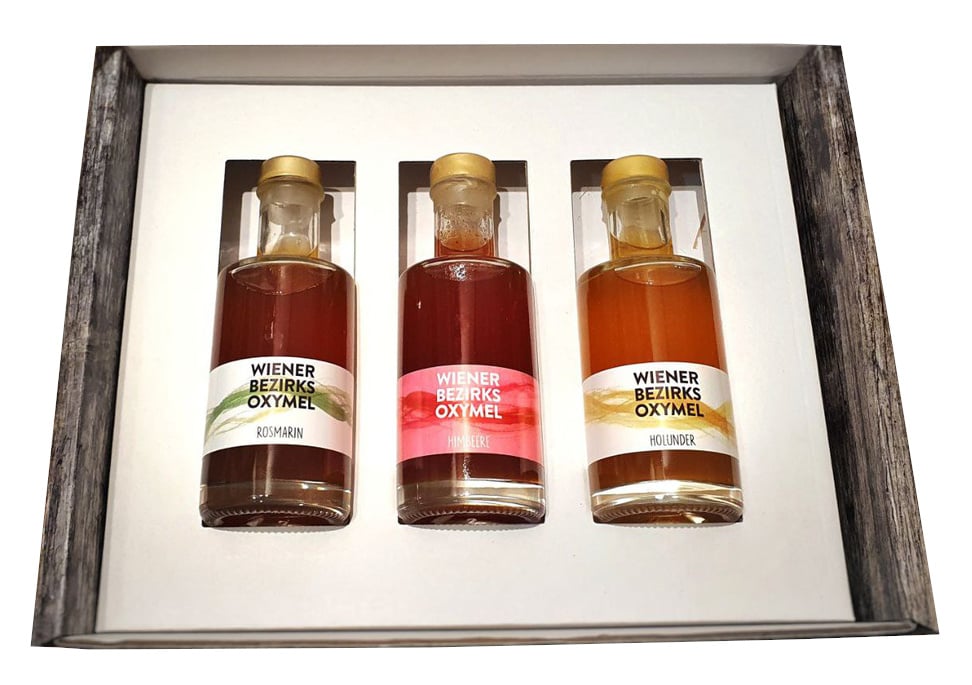 Wiener Bezirks Oxymel 3er Geschenkbox von Wiener Bezirksimkerei