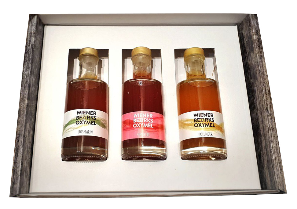 Wiener Bezirks Oxymel 3er Geschenkbox von Wiener Bezirksimkerei