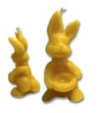 Bienenwachskerze Osterhase von Bio-Imkerei Blütenstaub