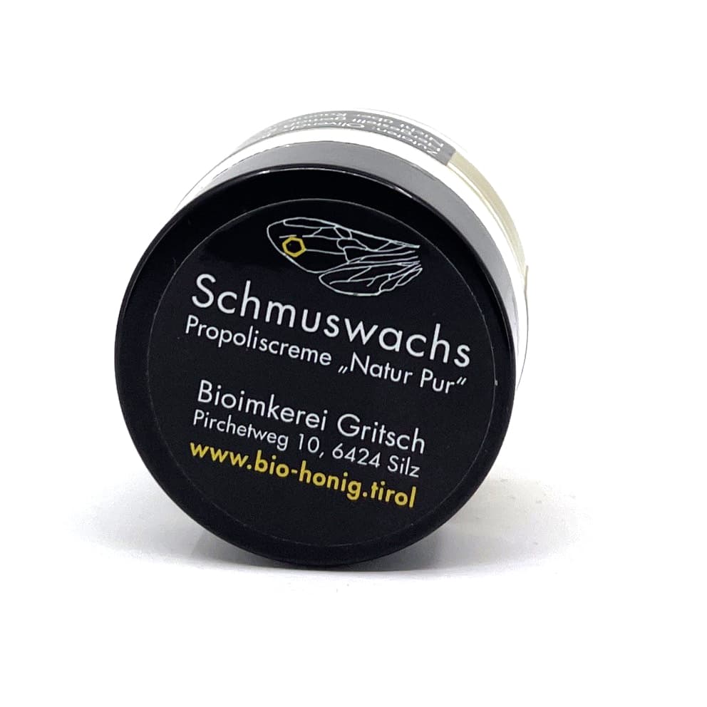 Schmuswachs Bio-Propoliscreme „Natur Pur“ 6g von Bioimkerei Gritsch