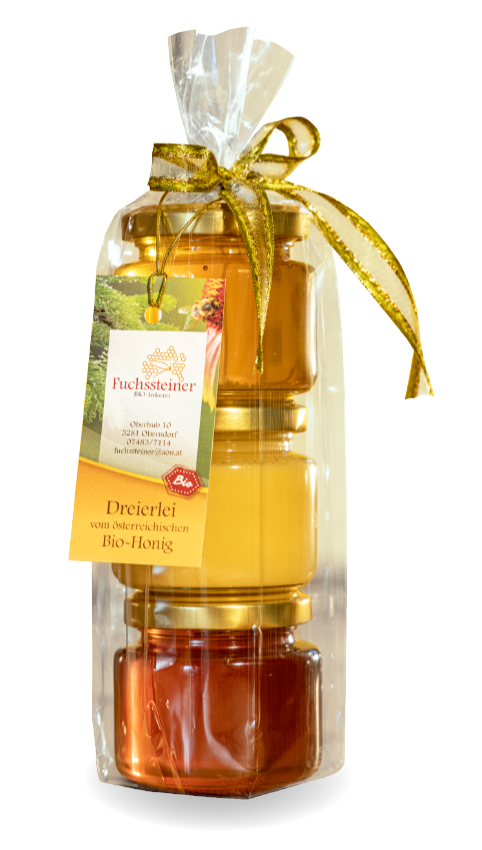 Dreierlei vom Bio-Honig 3 x 150g von Bio-Imkerei Fuchssteiner