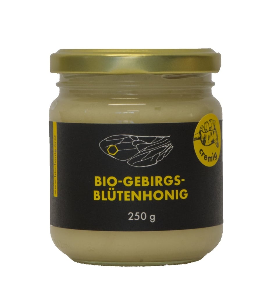 Bio-Gebirgsblütenhonig cremig aus Kühtai 250g von Bioimkerei Gritsch