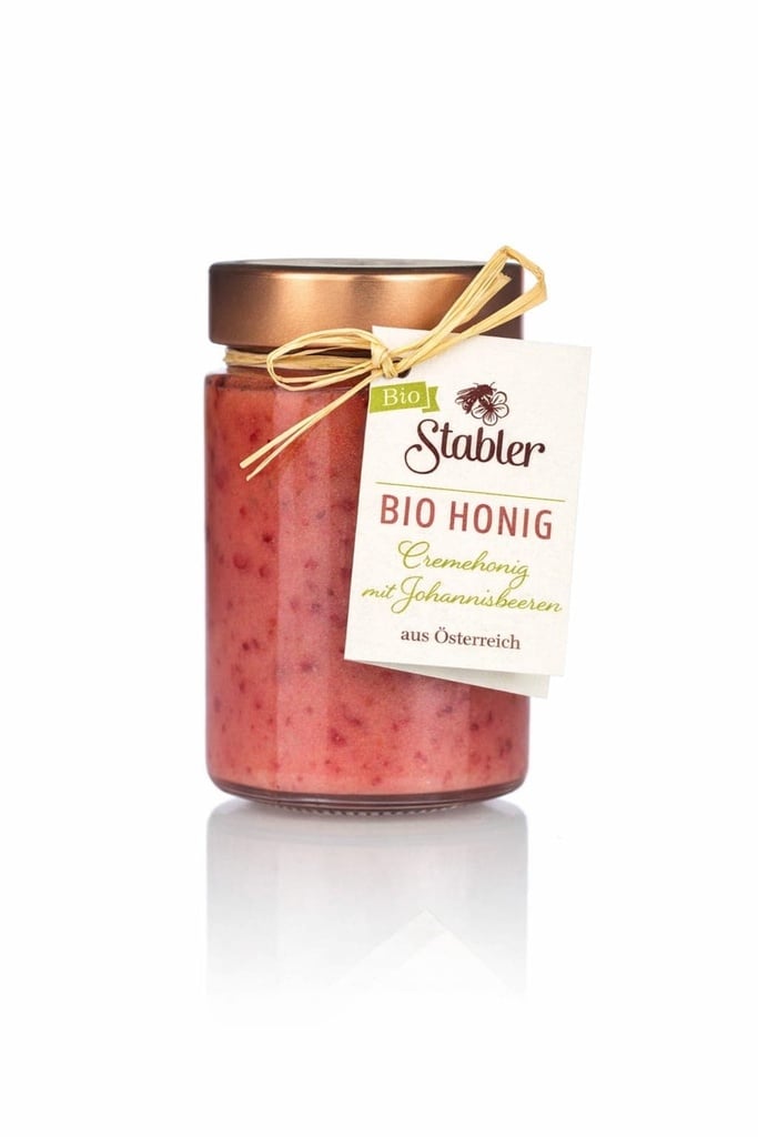 Bio Cremehonig mit Johannisbeeren 230g von Bio Imkerei Stabler