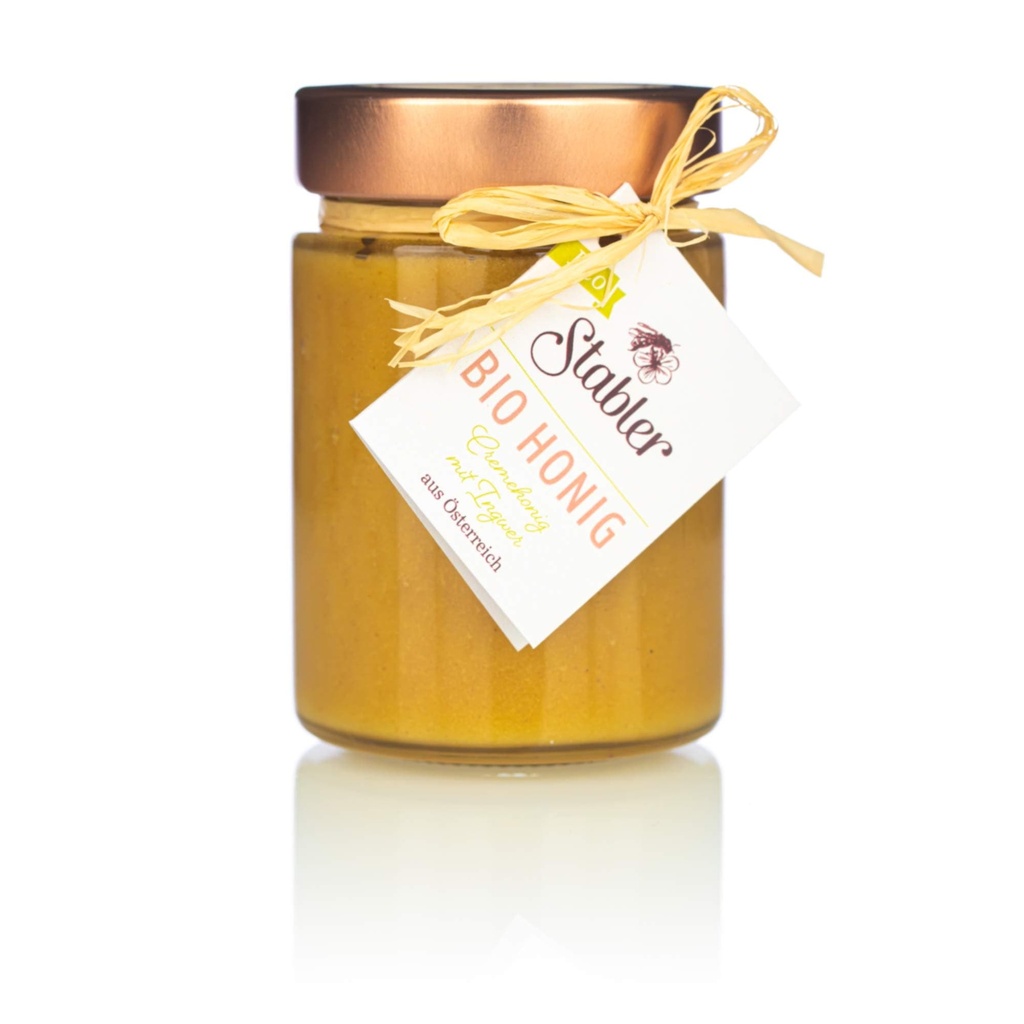Bio Cremehonig mit Ingwer 230g von Bio Imkerei Stabler