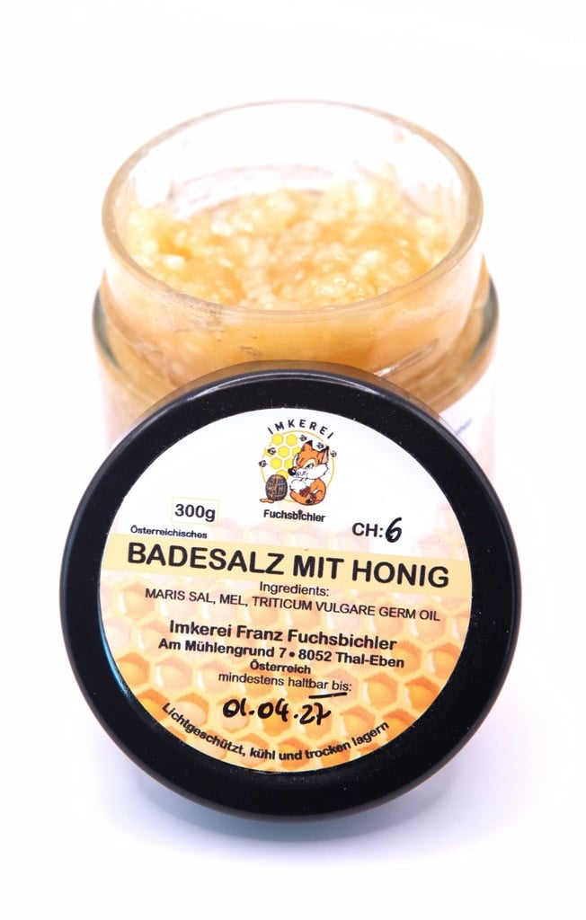 Badesalz mit Honig 300g von Imkerei Fuchsbichler