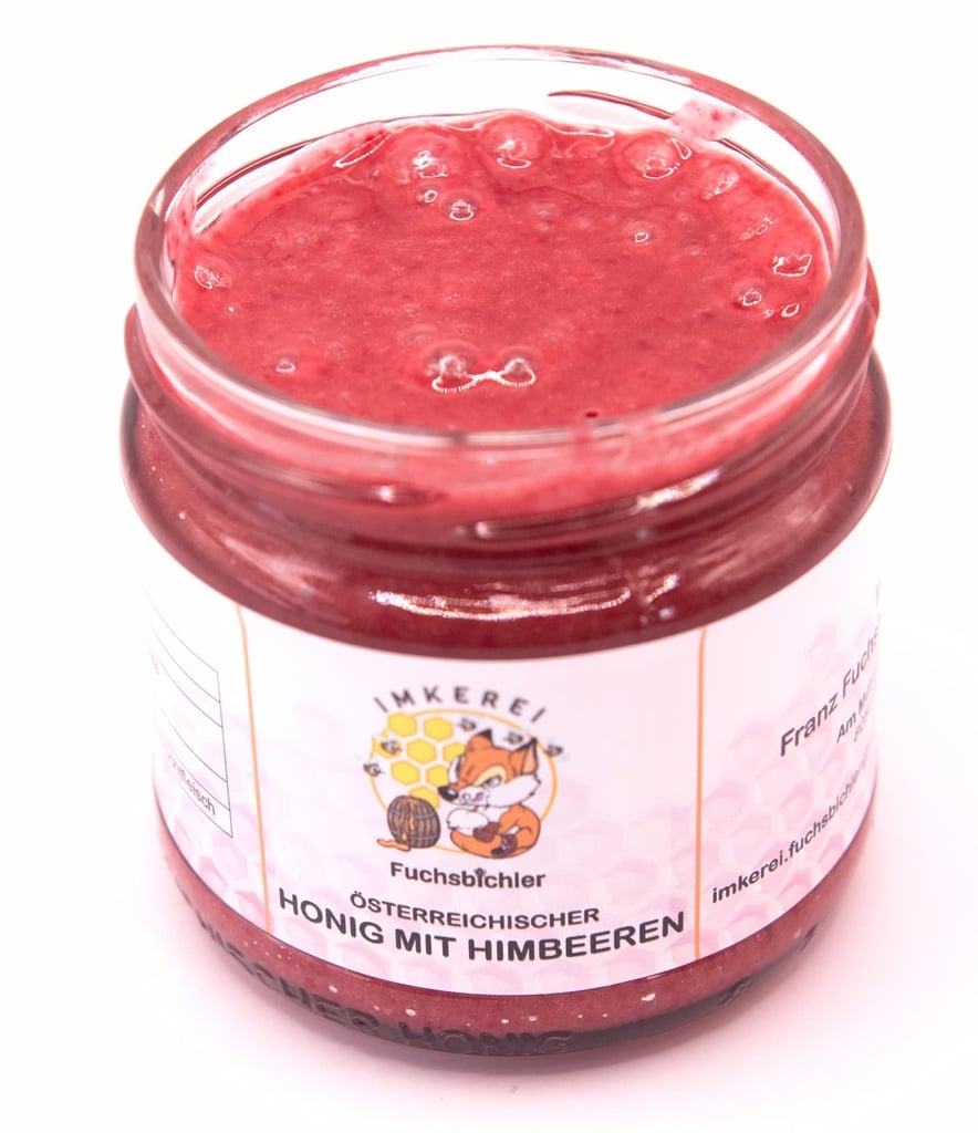 Honig mit Himbeeren 240g von Imkerei Fuchsbichler