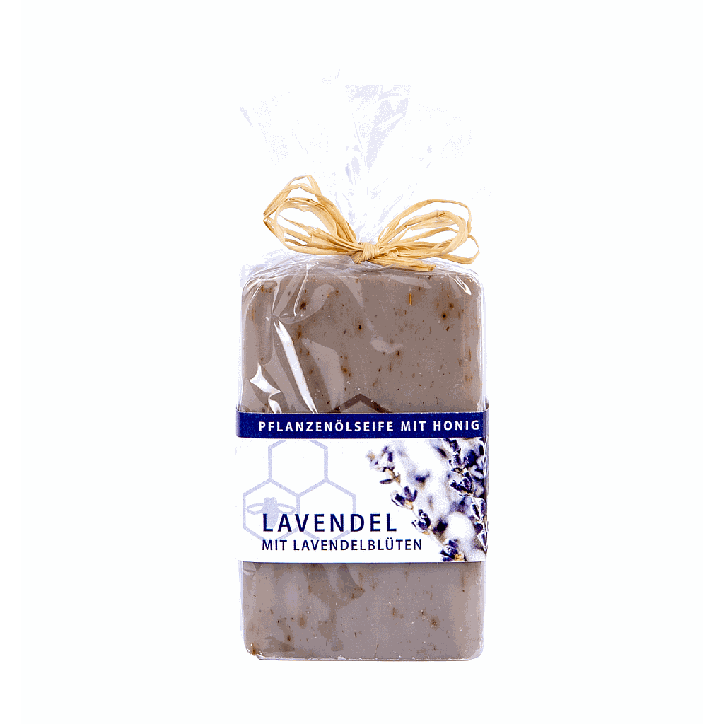 Honigseife mit echten Lavendelblüten 100g von Ferdi’s Imkerei