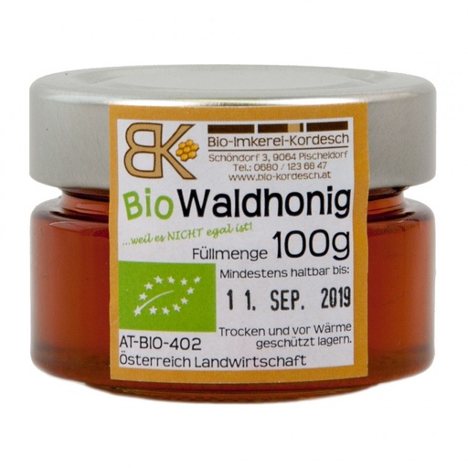 Bio Waldhonig 100g von Bio-Imkerei Kordesch