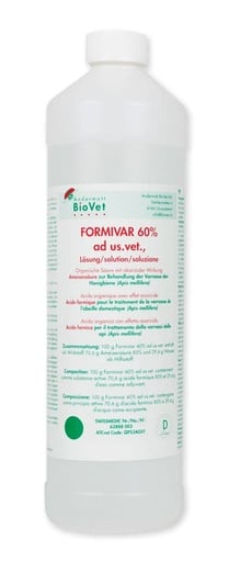 Formivar Ameisensäure 60% ad us. vet. Lösung 1.000ml von Andermatt BioVet