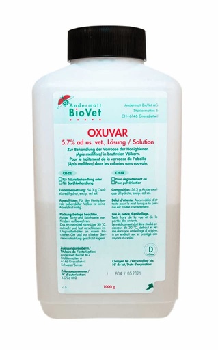 Oxuvar 5,7% Oxalsäurekonzentrat 1.000g von Andermatt BioVet
