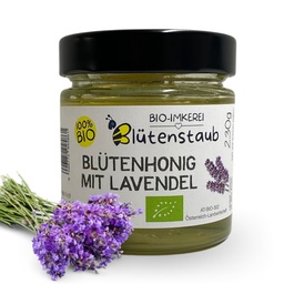 Bio Blütenhonig mit Lavendel 230g von Bio-Imkerei Blütenstaub
