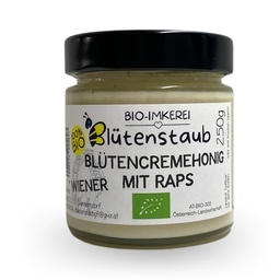 Bio Wiener Blütencremehonig mit Raps 250g von Bio-Imkerei Blütenstaub
