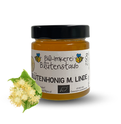 Bio Blütenhonig mit Linde 250g von Bio-Imkerei Blütenstaub
