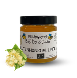 Bio Blütenhonig mit Linde 250g von Bio-Imkerei Blütenstaub