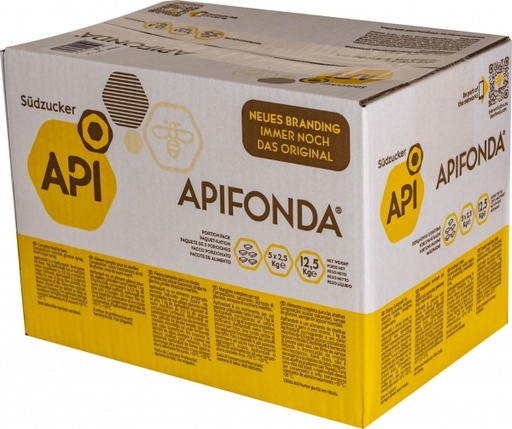Apifonda 12,5kg (5x2,5kg) Karton Bienenfutterteig von Südzucker
