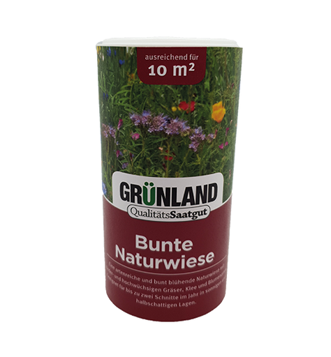 Blumenwiese "Bunte Naturwiese" 200g von Grünland Qualitätssaatgut