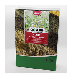 Blumenwiese "Bunte Naturwiese" 1kg von Grünland Qualitätssaatgut
