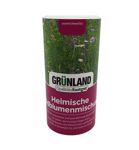 Blumenwiese "Heimische Wildblumenmischung" 200g von Grünland Qualitätssaatgut