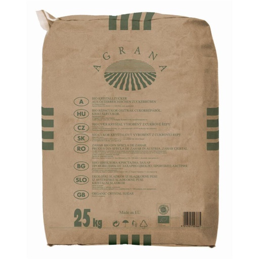 Bio Rübenzucker 25kg Sack aus Österreichischen Zuckerrüben von Agrana