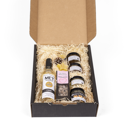 Geschenkbox Bio Bienenprodukte 8er Set von Bio-Imkerei Blütenstaub