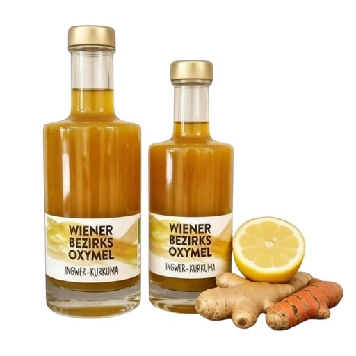 Wiener Bezirks Oxymel Ingwer-Kurkuma 200ml von Wiener Bezirksimkerei