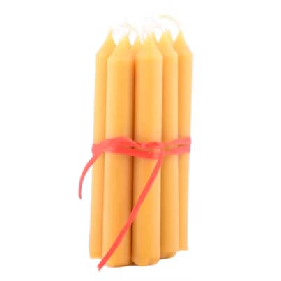 Bienenwachs Christbaumkerzen Set von Bio-Imkerei Fuchssteiner