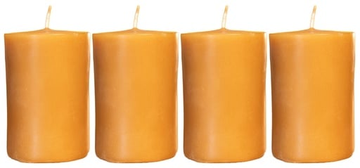 Bienenwachs Adventskranzkerzen Set modern von Bio-Imkerei Fuchssteiner