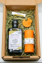 Geschenkbox Weihnachten "OXYMEL Holunder-Zitronenverbene" von Imkerei Dolomitenbiene